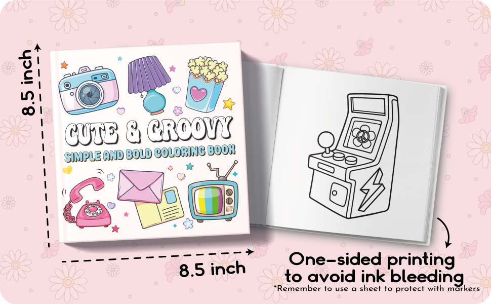 Cute & Groovy coloring book