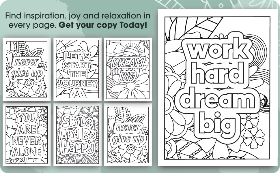 Believe in your dreams coloring book
