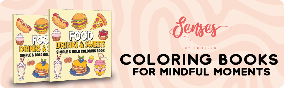 Food Drinks & Sweets Coloring book