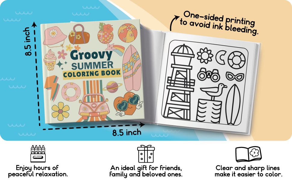 Groovy Summer Coloring Book